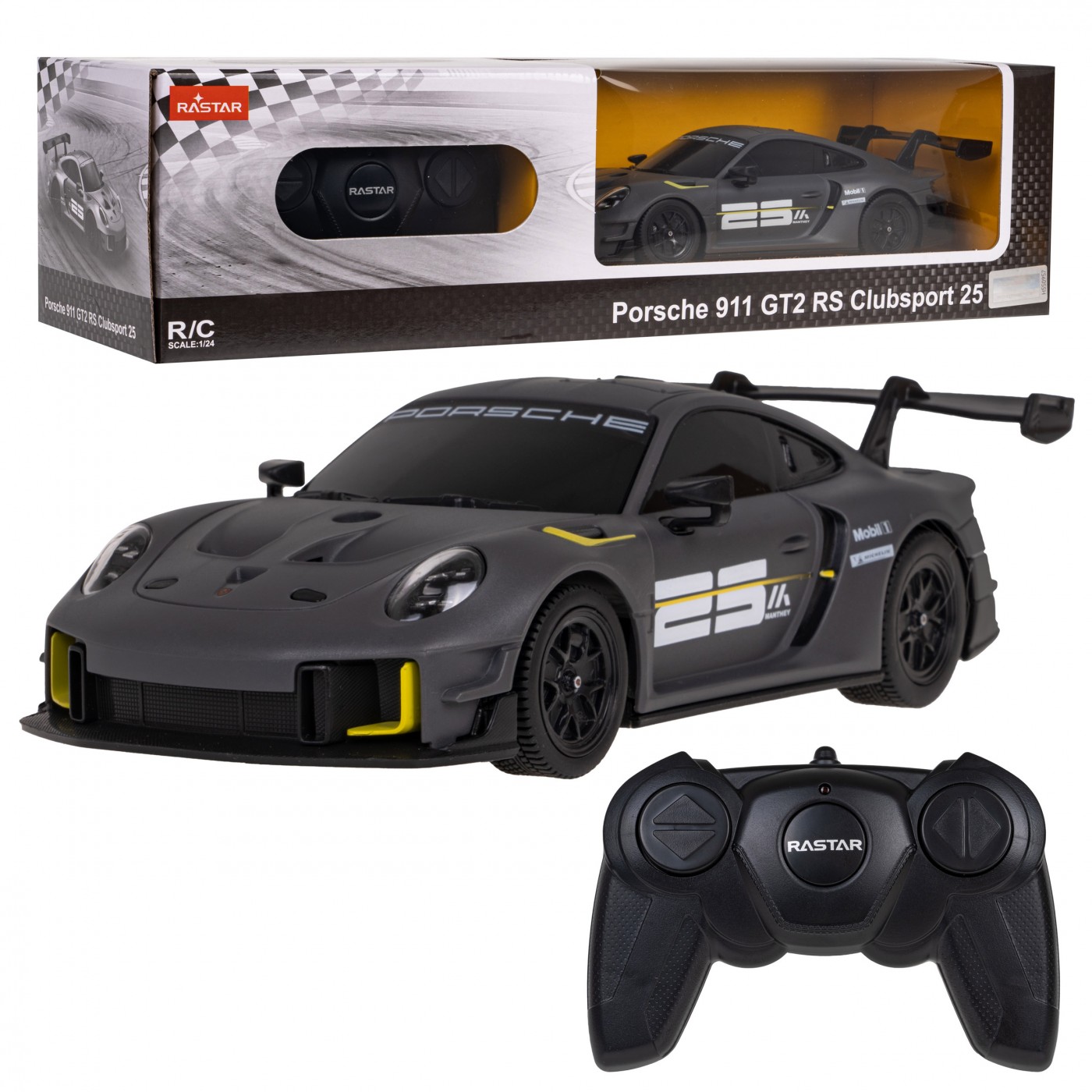 Autíčko  R/C Porsche 911 GT2 RS Clubsport 25 1:24 RASTAR