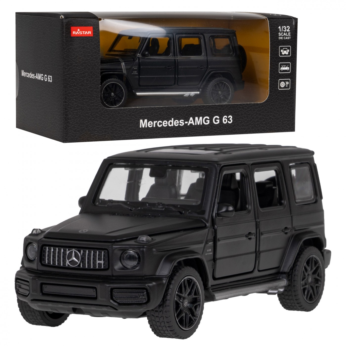 Kovové autíčko Mercedes Benz AMG G63 1:32 RASTAR černé