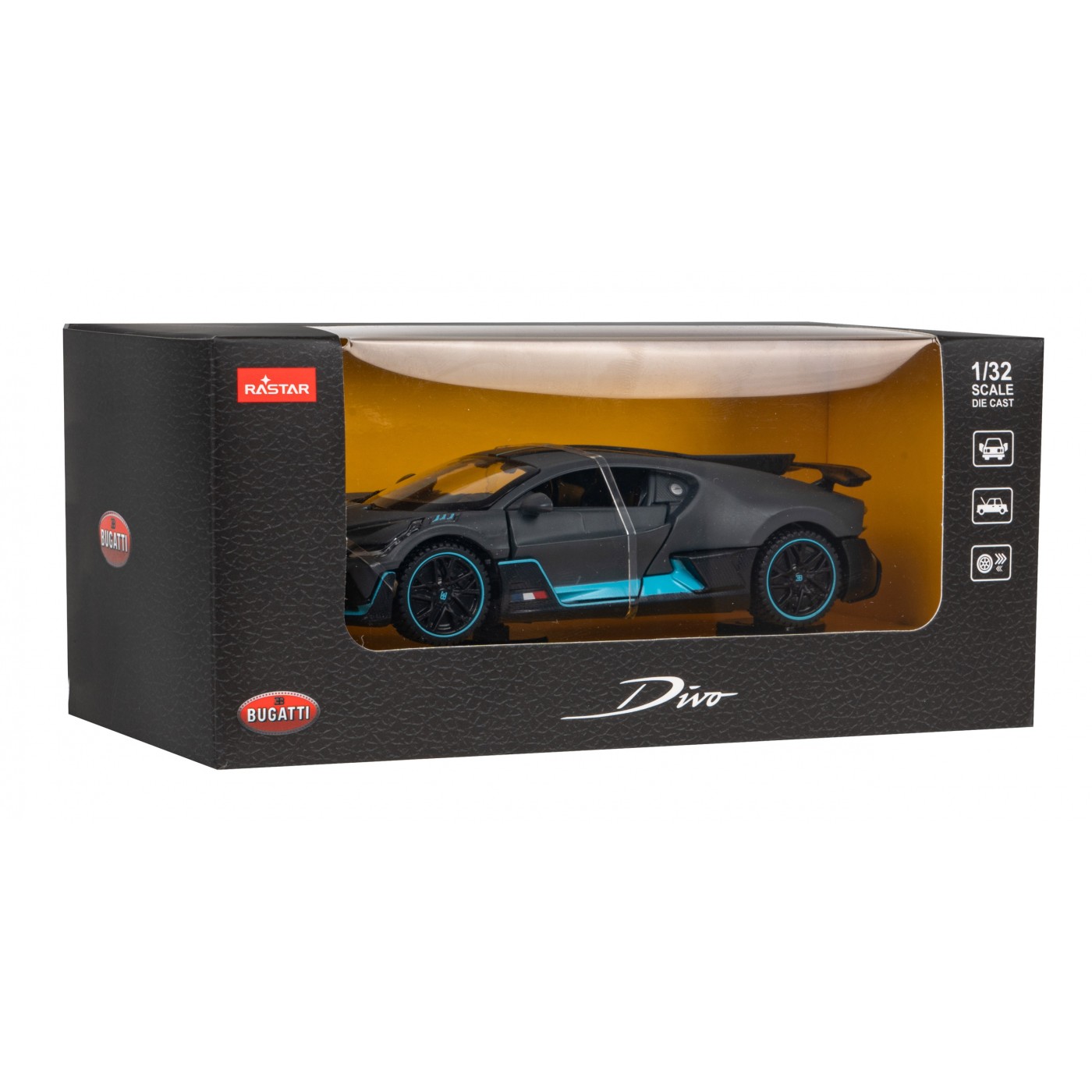 Kovové autíčko Bugatti DIVO 1:32 RASTAR