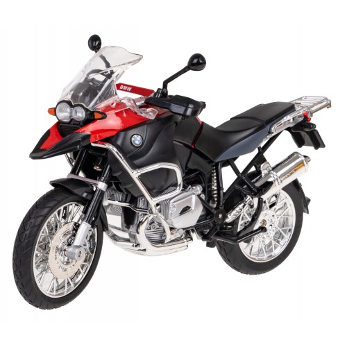 Kovový motocykl BMW R1200GS 1:9 RASTAR červený
