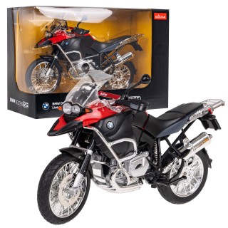 Kovový motocykl BMW R1200GS 1:9 RASTAR červený