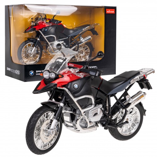 Kovový motocykl BMW R1200GS 1:9 RASTAR červený