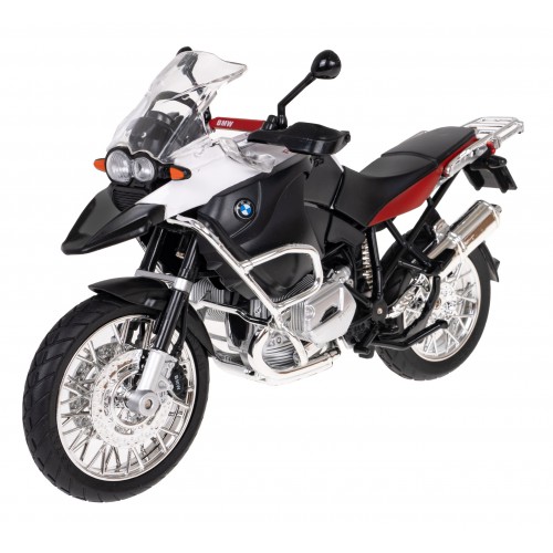 Kovový motocykl BMW R1200GS 1:9 RASTAR bílý