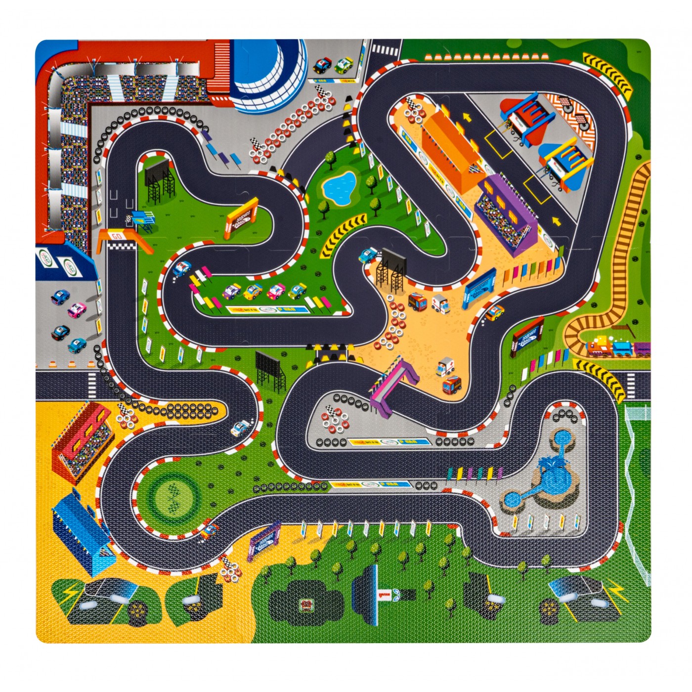 Rally Track Puzzle Mat