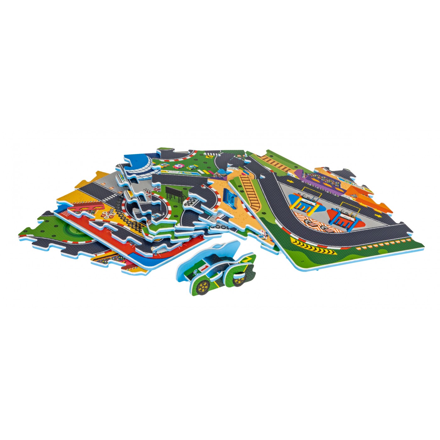 Rally Track Puzzle Mat