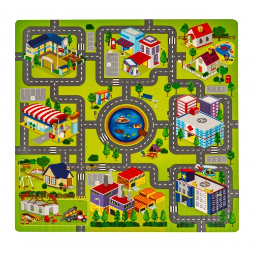 Podložka puzzle město