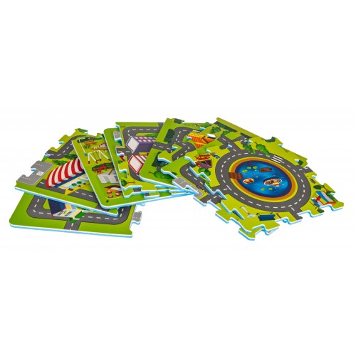 Podložka puzzle město