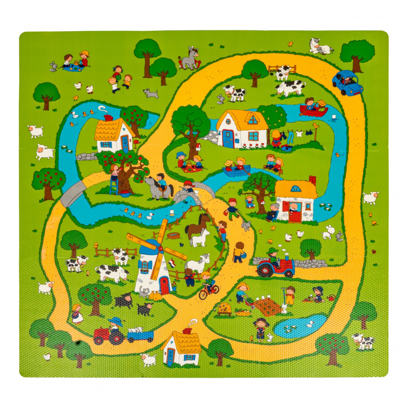 Podložka puzzle život na vesnici
