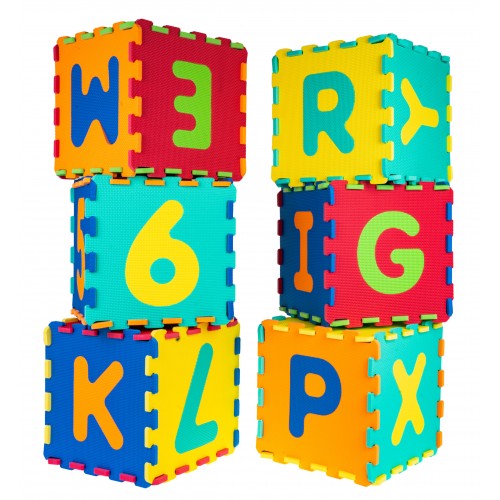 Podložka puzzle čísla a písmena