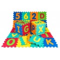 Podložka puzzle čísla a písmena