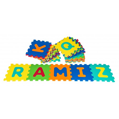 Podložka puzzle čísla a písmena
