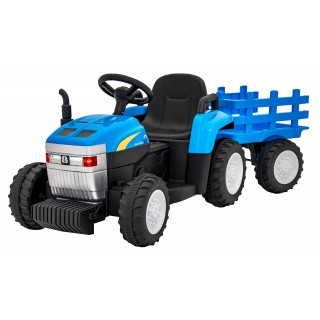 Tahač s přívěsem New Holland T7 modrý