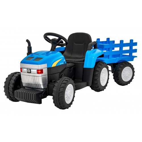 Tahač s přívěsem New Holland T7 modrý