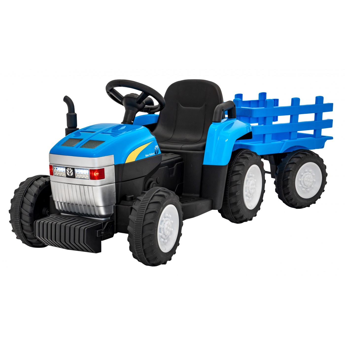 Tahač s přívěsem New Holland T7 modrý