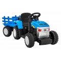 Tahač s přívěsem New Holland T7 modrý