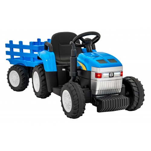 Tahač s přívěsem New Holland T7 modrý