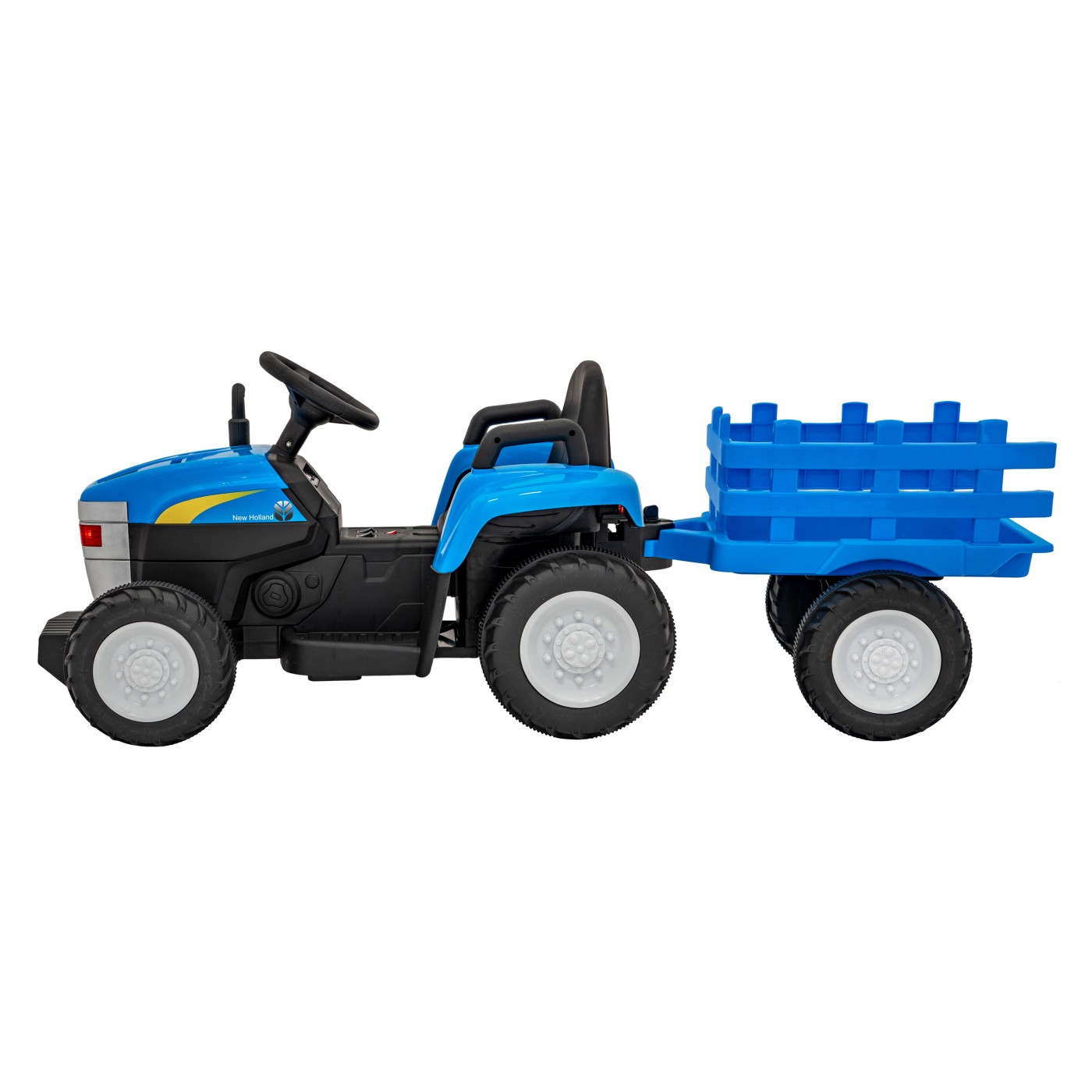 Tahač s přívěsem New Holland T7 modrý