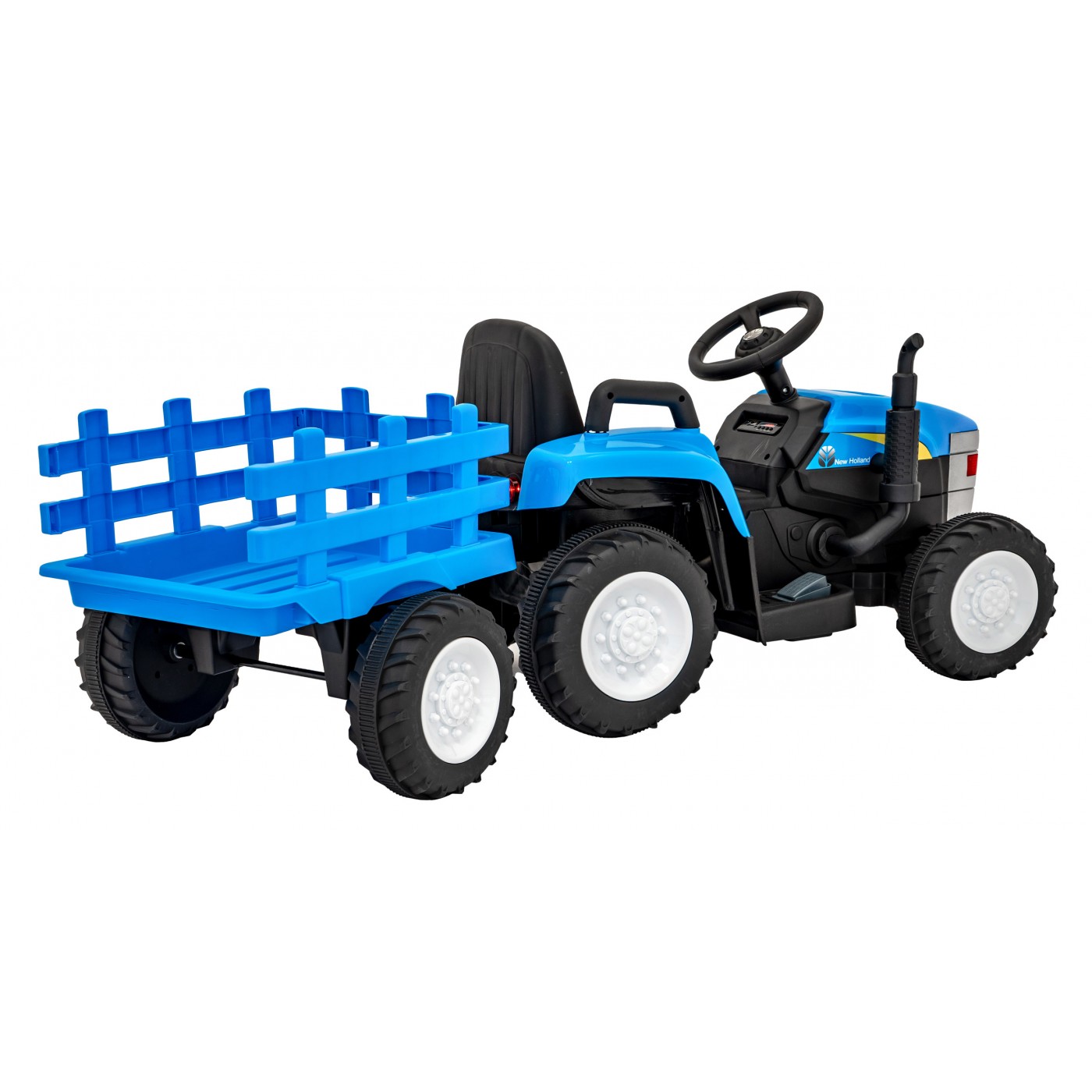 Tahač s přívěsem New Holland T7 modrý
