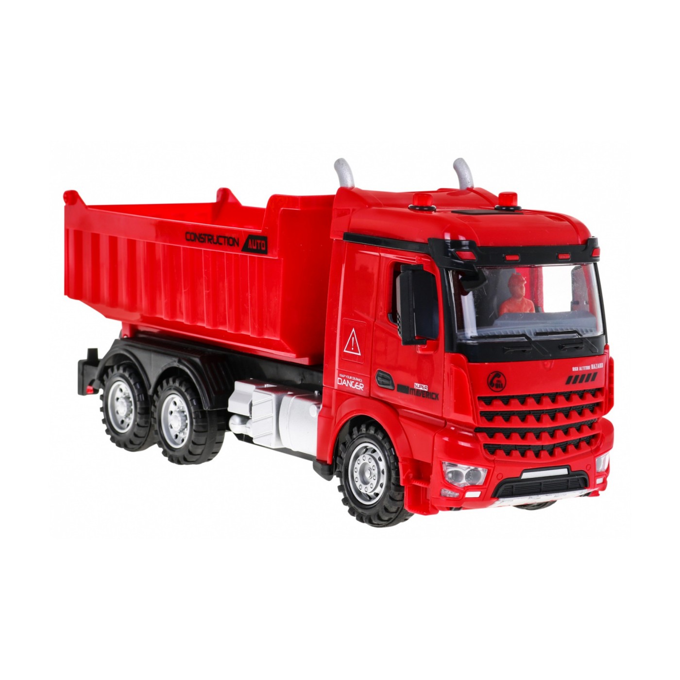 Interaktivní 3v1 Dětské staveniště 4+ jeřáb Míchačka betonu Truck Sklápěč Dálkové ovládání