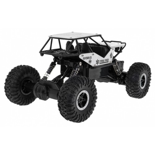 Pásové monstrum děti 6+ dálkové ovládání stříbrné model 1:18 extrémní jízda