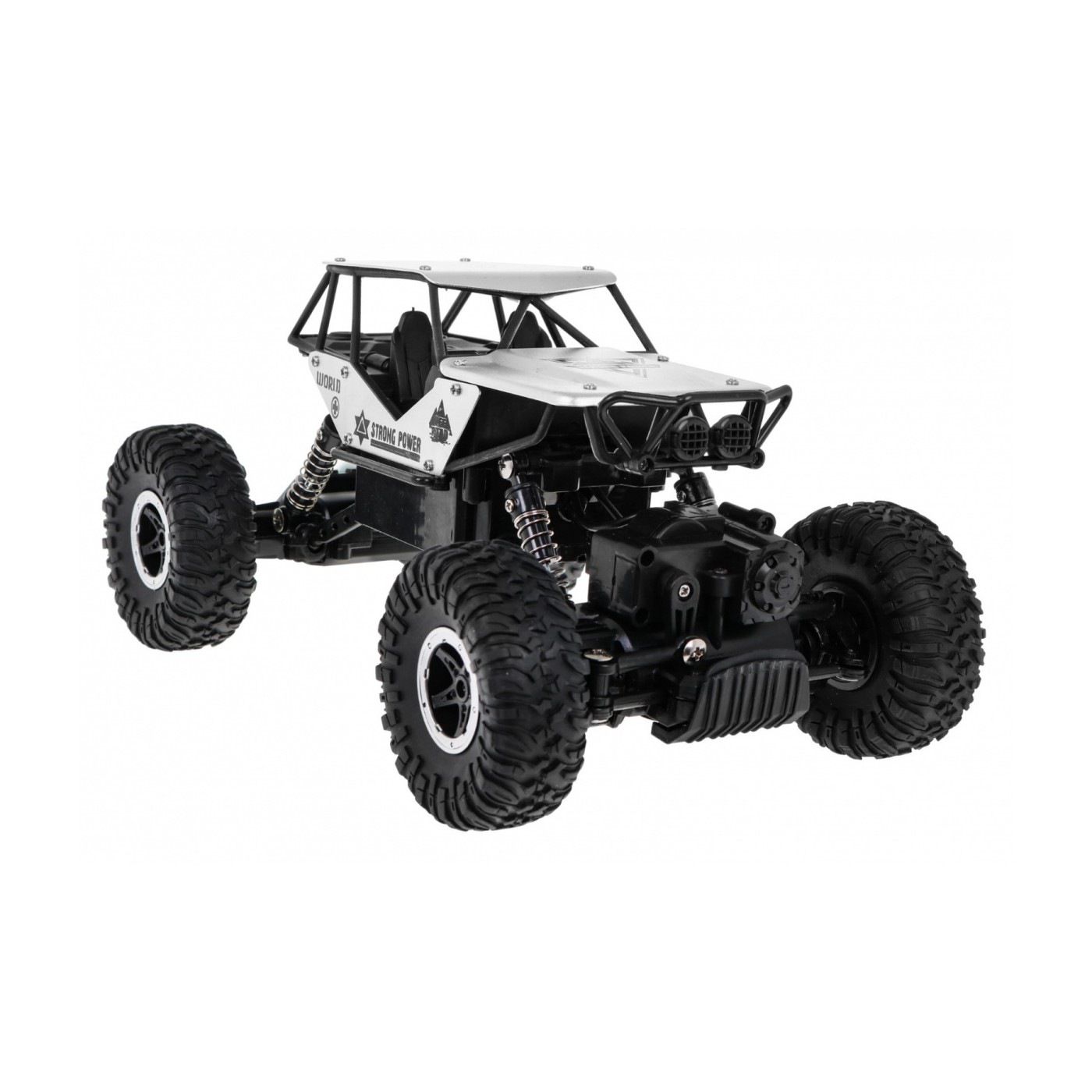 Pásové monstrum děti 6+ dálkové ovládání stříbrné model 1:18 extrémní jízda