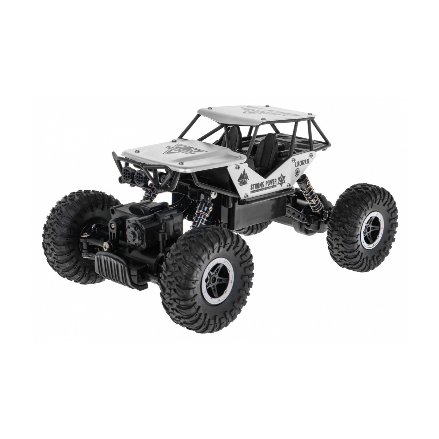 Pásové monstrum děti 6+ dálkové ovládání stříbrné model 1:18 extrémní jízda