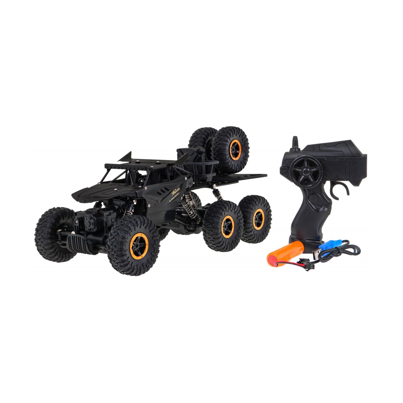 Crawler Rock Kids 6+ Dálkové ovládání Model 1:10 Naped 6x6 + Náhradní Kola