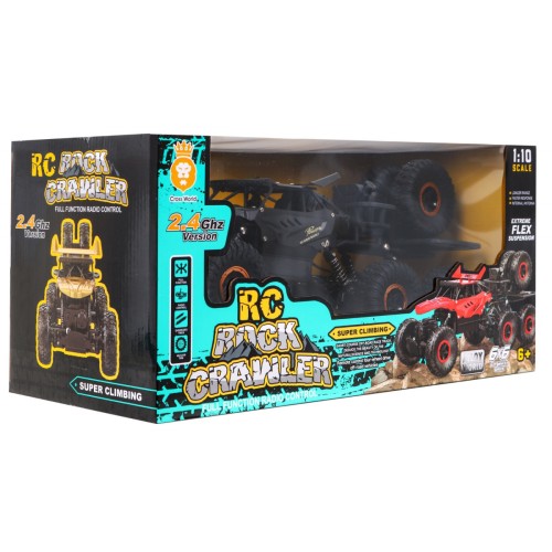 Crawler Rock Kids 6+ Dálkové ovládání Model 1:10 Naped 6x6 + Náhradní Kola