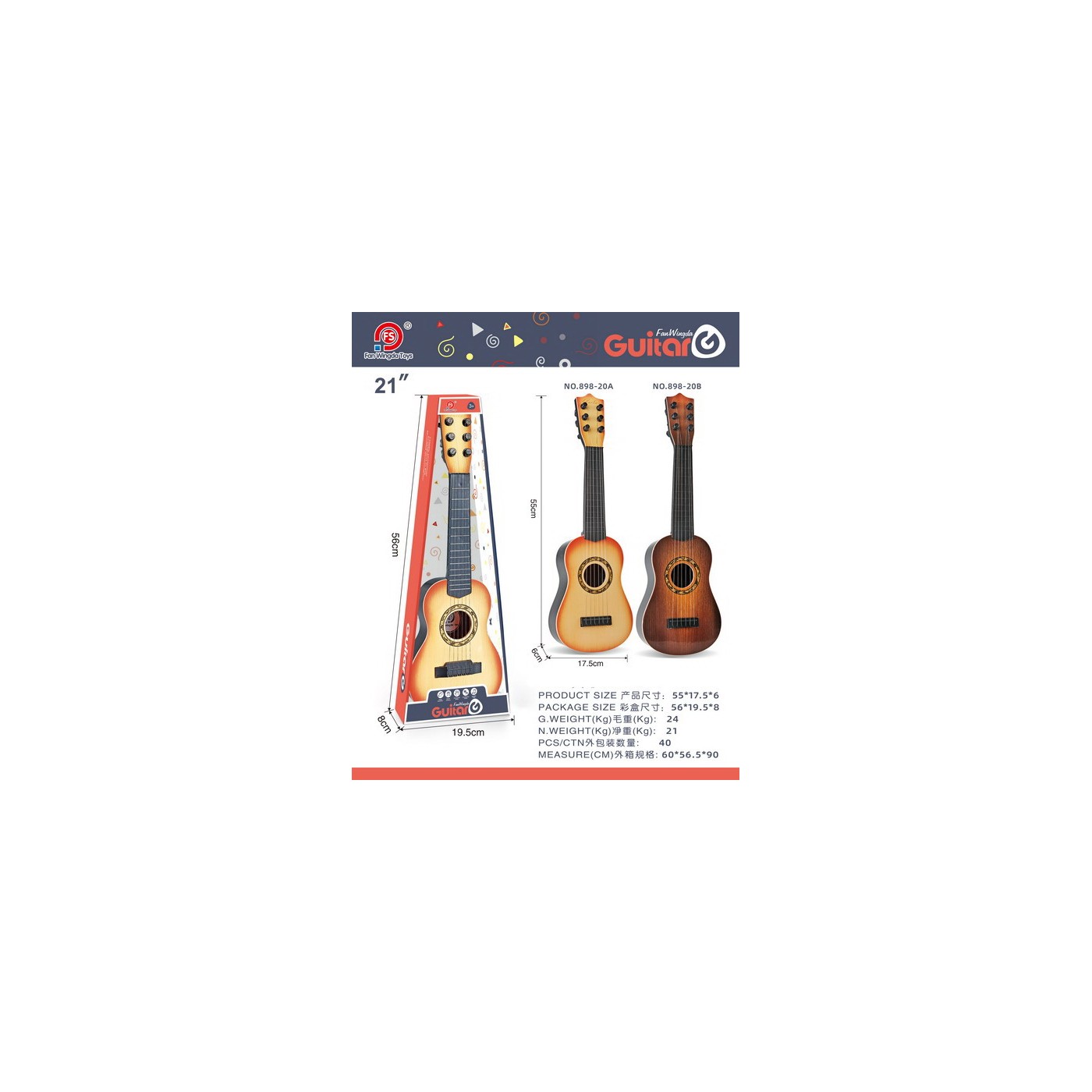 Gitara Klasyczna Ciemny Braz