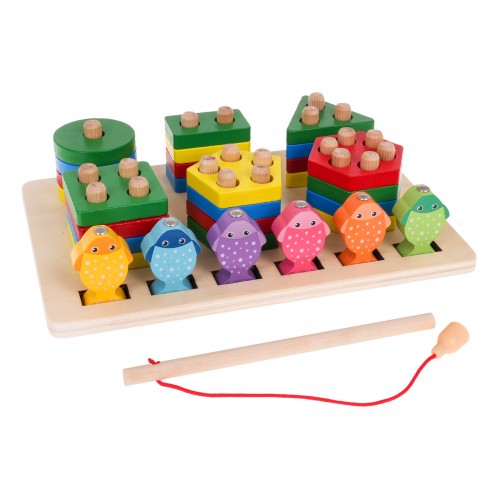 Dřevěné puzzle + rybaření