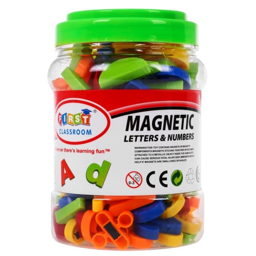 Sada barevných magnetů pro děti 3+ Vzdělávací hračka + Čísla Písmena Čísla Čáry 128 el.
