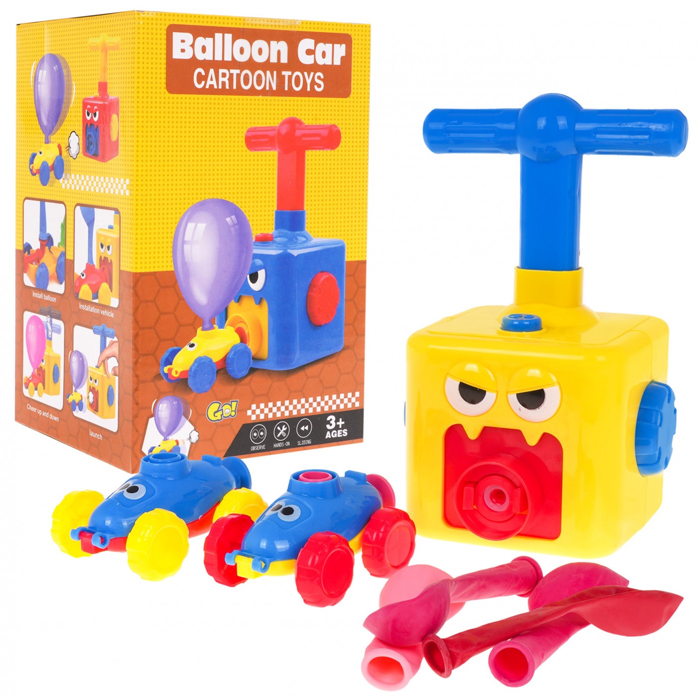 Zestaw Autek Z Napedem Balonowym