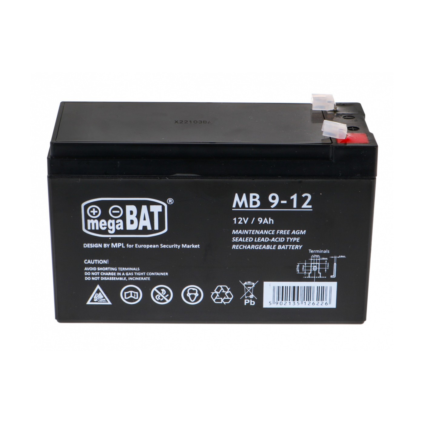 12V/9Ah gelová baterie pro dětská elektrická vozidla Náhradní díl