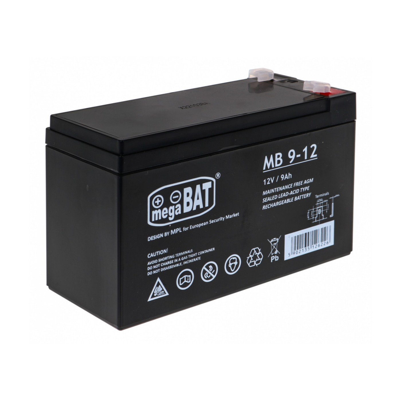 12V/9Ah gelová baterie pro dětská elektrická vozidla Náhradní díl