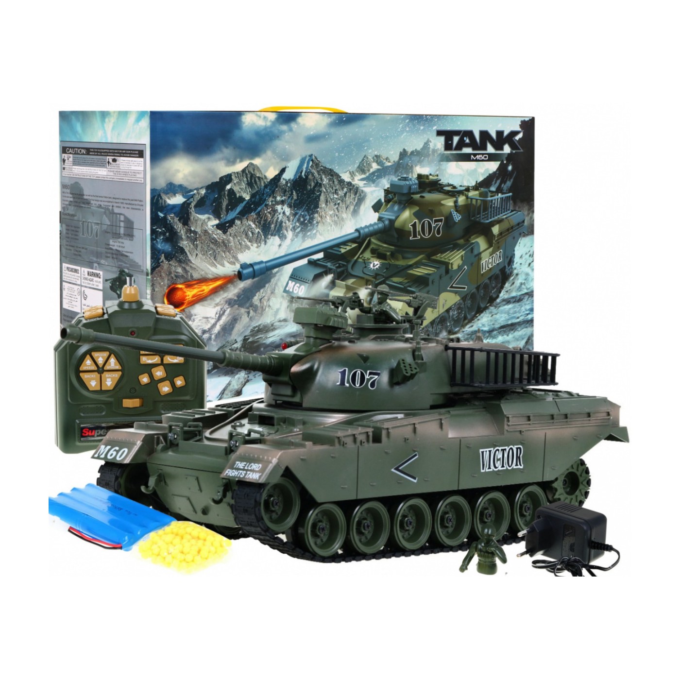 Tank M-60 zelená 1 18
