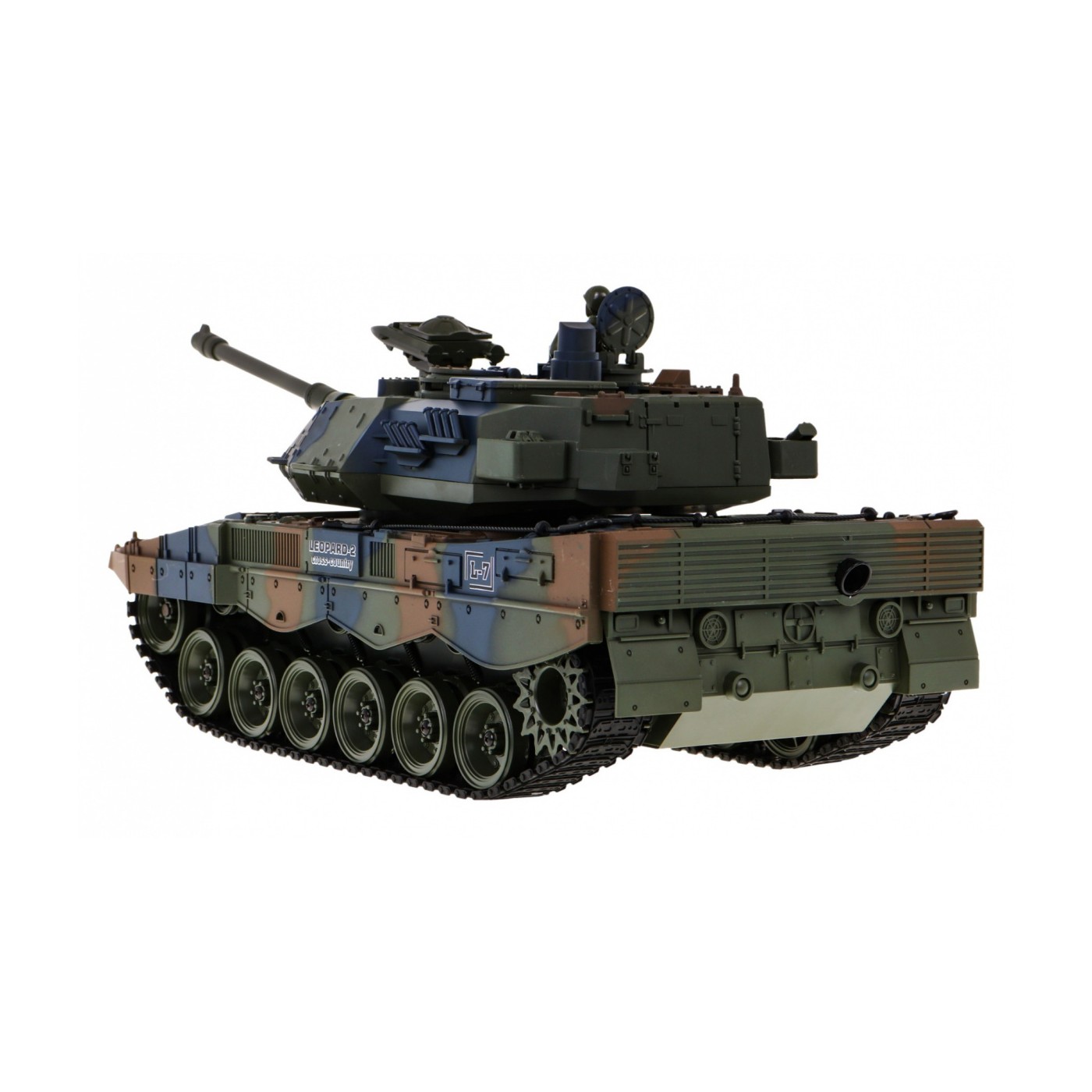 Dálkové ovládání Leopard 2A6 Dětská 3 Nádrž + Zelená 1:18 Kouřová funkce + 2,4 GHz Dálkové ovládání + Příslušenství