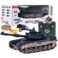 Dálkově ovládaný dětský tank T-90 3+ Střelecký model Kamufláž 1:28 + Velká bitva tanků + Zvuky světla