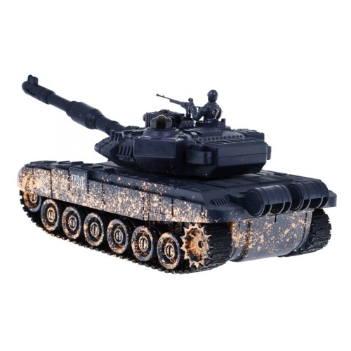 Dálkově ovládaný dětský tank T-90 3+ Střelecký model Kamufláž 1:28 + Velká bitva tanků + Zvuky světla