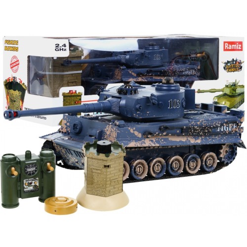 Tank Tiger Malovaný bunkr 1 28