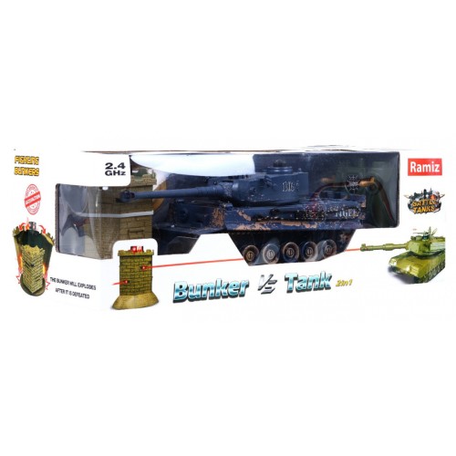 Tank Tiger Malovaný bunkr 1 28