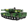 Interaktivní tank pro děti 3+ zelená + pohyblivé prvky + řízené tření + zvuky světla