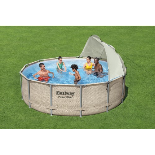 Zahradní bazénová stříška 305-549 cm BESTWAY UV ochrana + Okénko