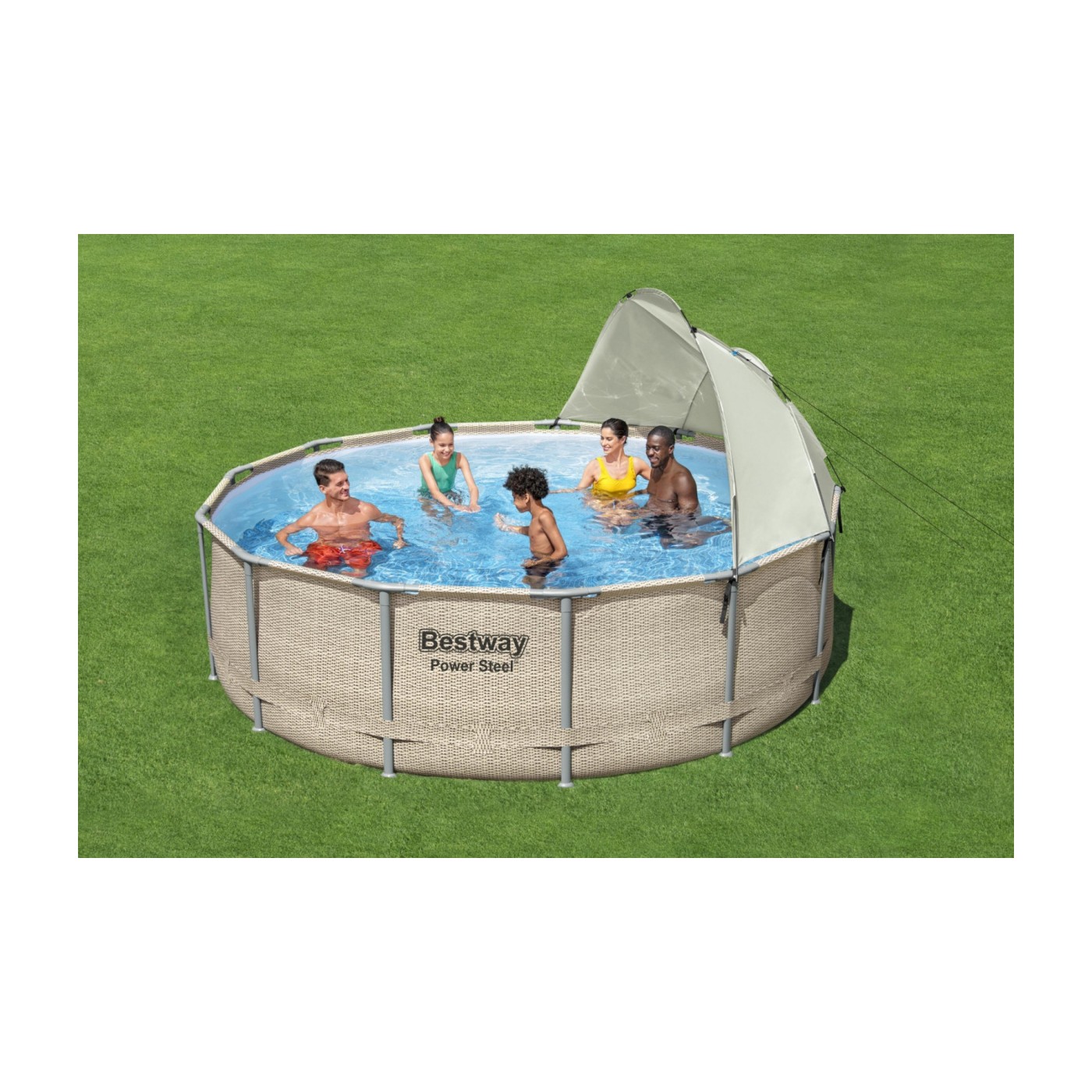 Zahradní bazénová stříška 305-549 cm BESTWAY UV ochrana + Okénko