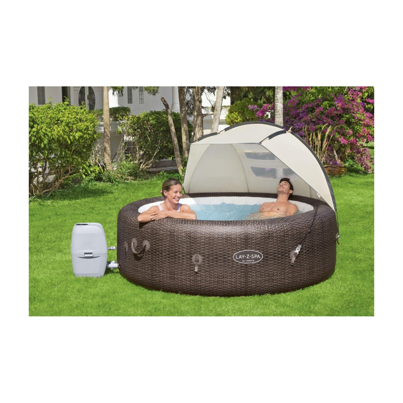 BESTWAY Lay-Z-Spa Jacuzzi Canopy UV ochrana + zabudované okno