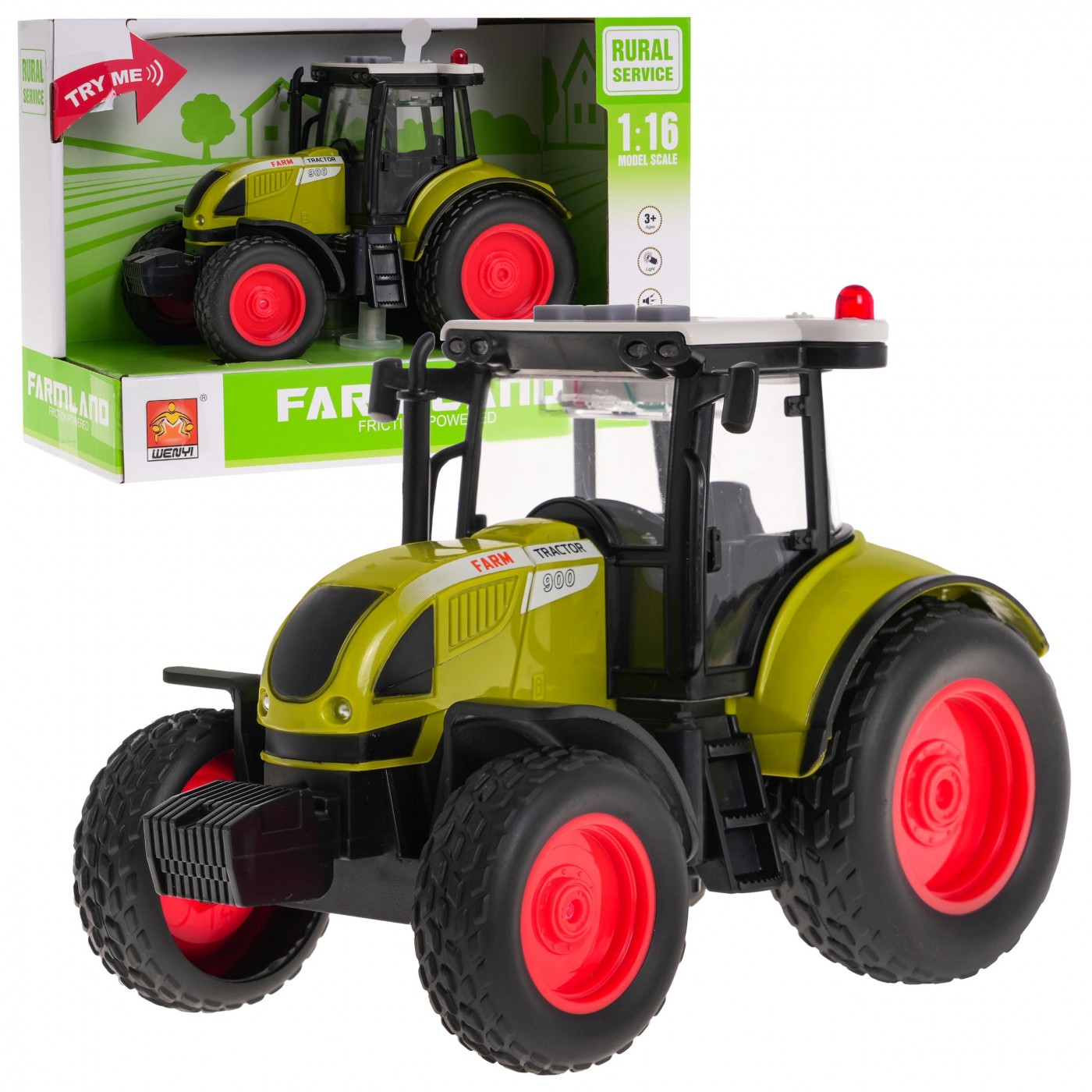 Traktor 1:16 + Dzwieki i Swiatlo