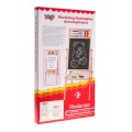 Dřevěná oboustranná tabule pro děti 3+ Naučná křídová magnetická tabule + Příslušenství