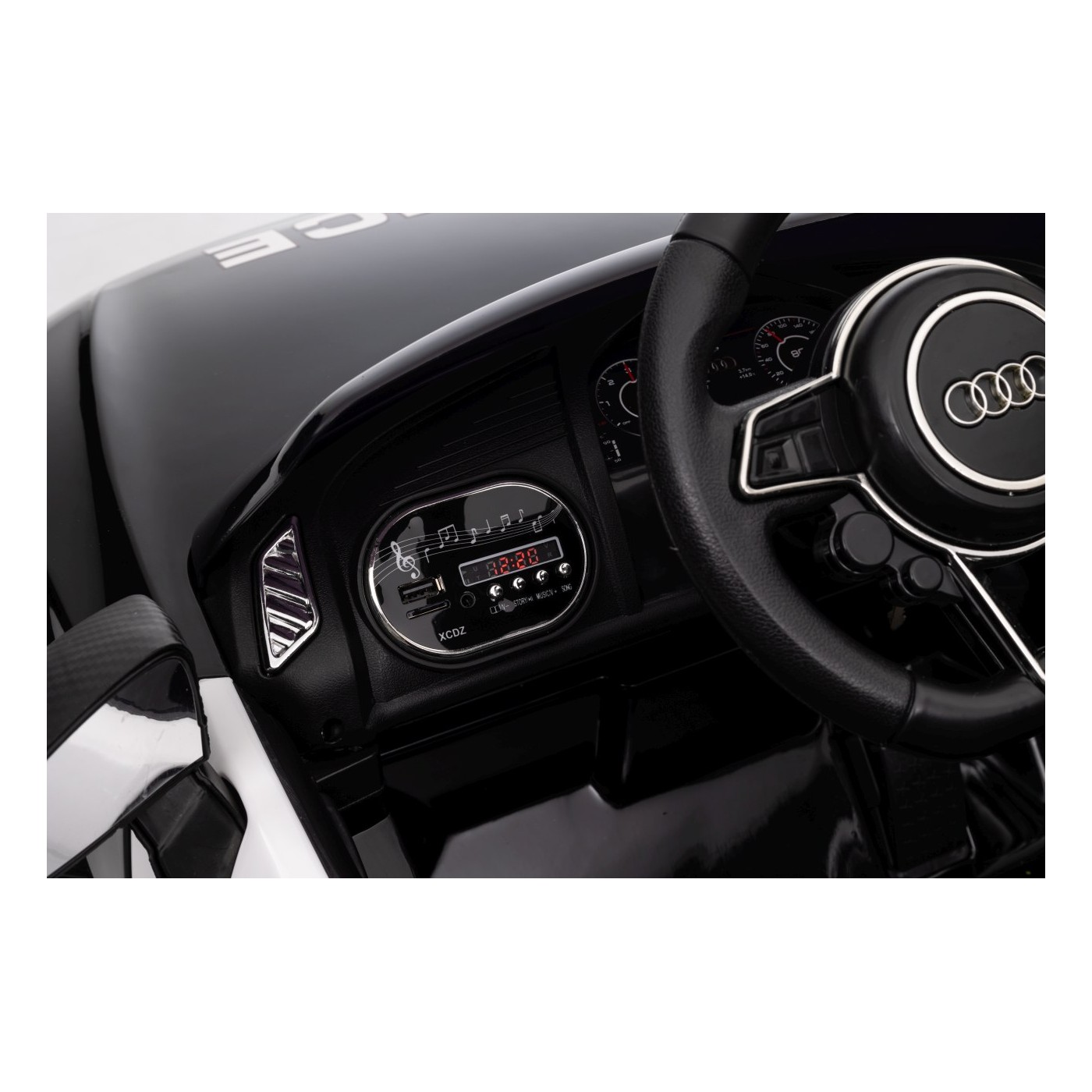 copy of Audi R8 na baterii pro děti žlutý + dálkové ovládání + EVA + pomalý start + MP3 LED