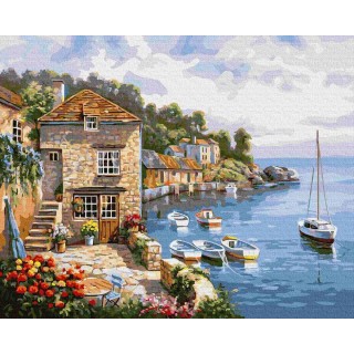 copy of Malba podle čísel Toskánská terasa 40x50 Plátno + Barvy + Štětce
