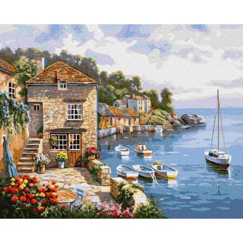copy of Malba podle čísel Toskánská terasa 40x50 Plátno + Barvy + Štětce