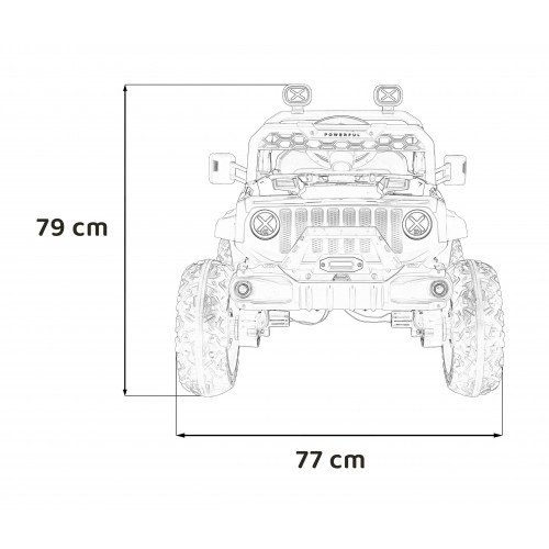Pojazd OFF ROAD Speed Bialy